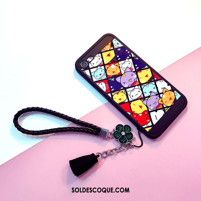 Coque iPhone 8 Silicone Miroir Ornements Suspendus Téléphone Portable Multicolore En Ligne