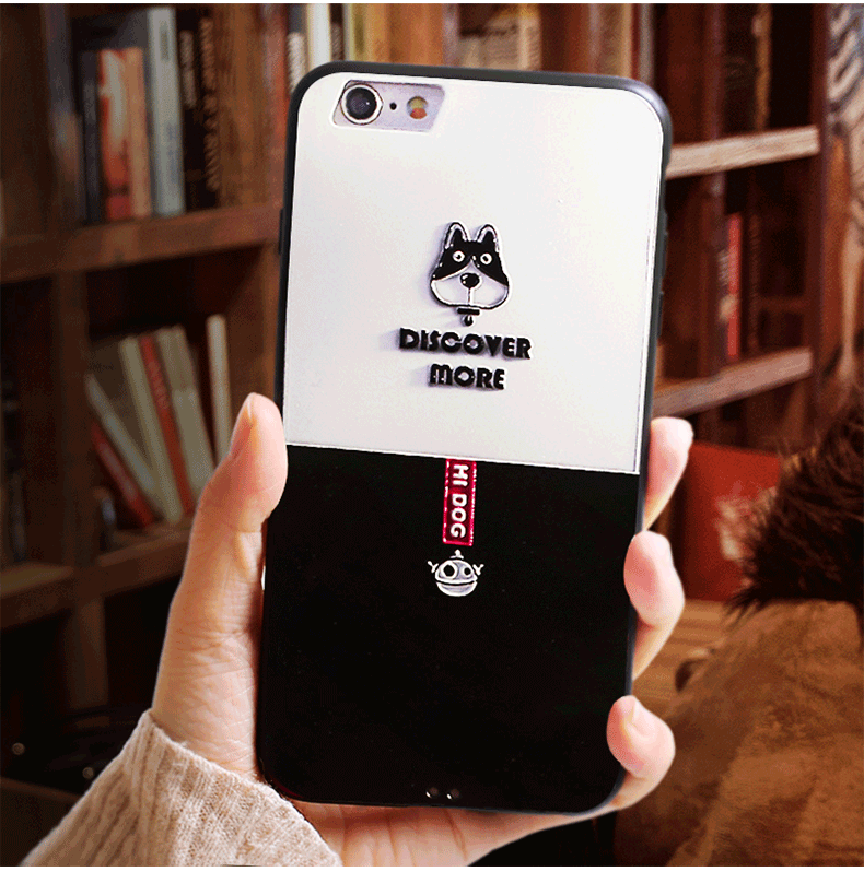 Coque iPhone 8 Tout Compris Chat Personnalité Amoureux Fluide Doux Pas Cher