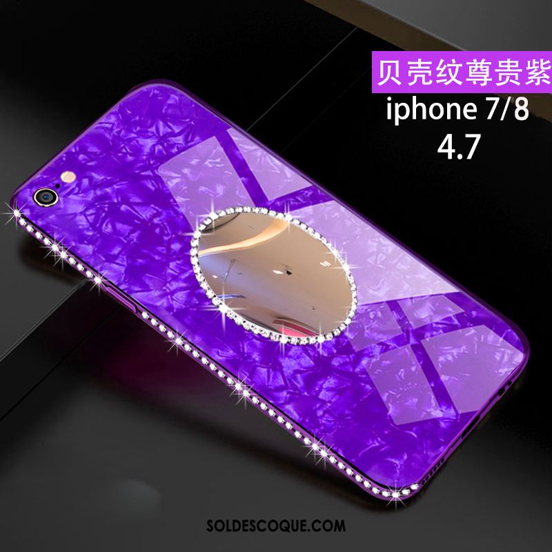 Coque iPhone 8 Tout Compris Créatif Rose Nouveau Verre France