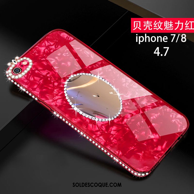 Coque iPhone 8 Tout Compris Créatif Rose Nouveau Verre France