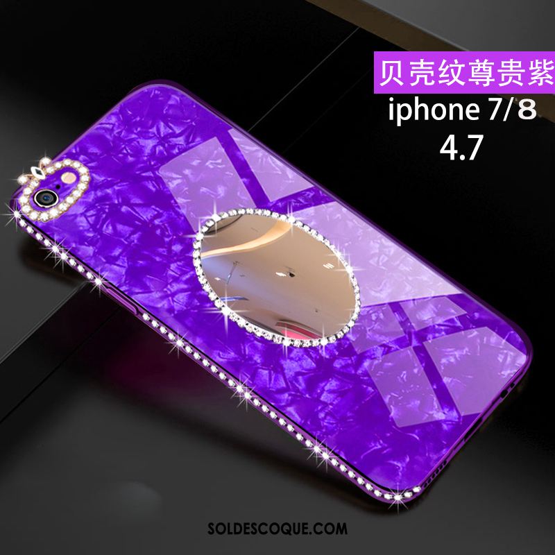 Coque iPhone 8 Tout Compris Créatif Rose Nouveau Verre France