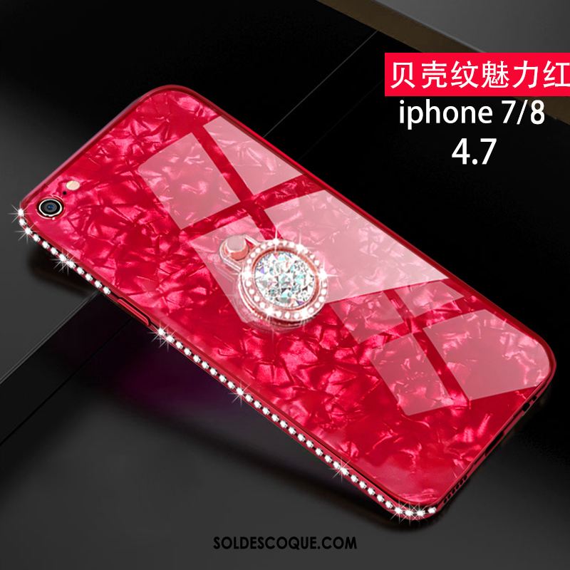 Coque iPhone 8 Tout Compris Créatif Rose Nouveau Verre France