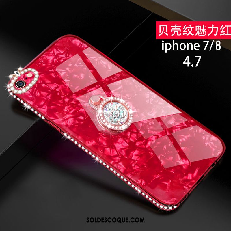 Coque iPhone 8 Tout Compris Créatif Rose Nouveau Verre France