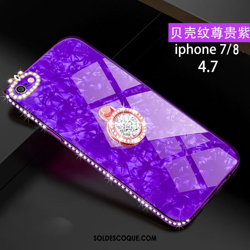 Coque iPhone 8 Tout Compris Créatif Rose Nouveau Verre France