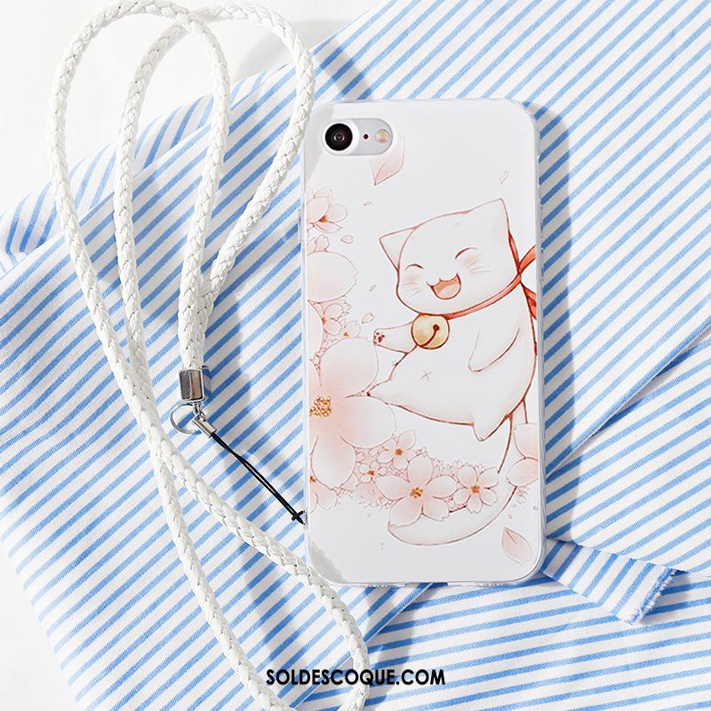 Coque iPhone 8 Tout Compris Ornements Suspendus Silicone Étui Chat France