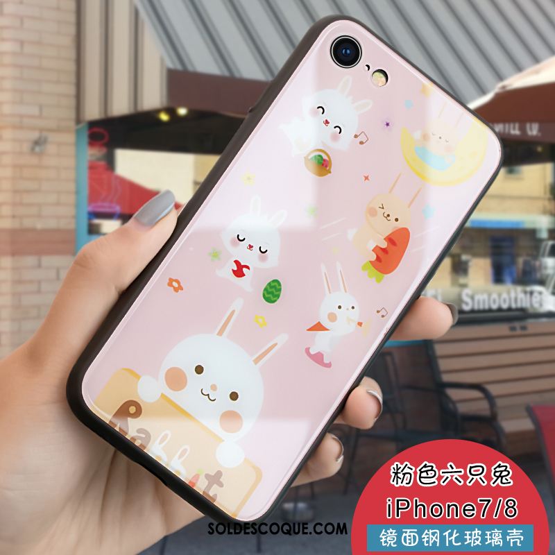 Coque iPhone 8 Téléphone Portable Marque De Tendance Dessin Animé Vert Chat France