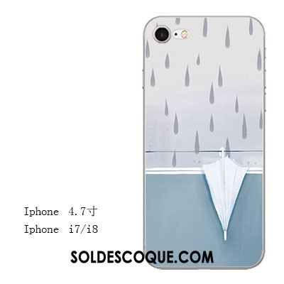 Coque iPhone 8 Vert Gaufrage Amoureux Art Incassable Soldes