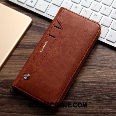 Coque iPhone Se 2020 Nouveau Business Noir Étui En Cuir Cuir Véritable France