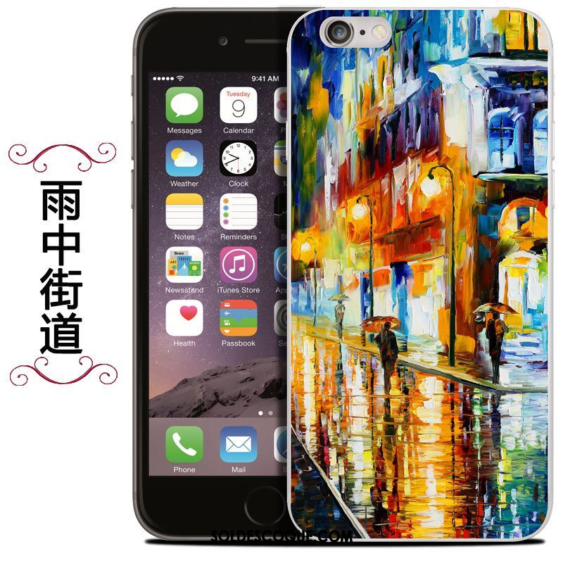 Coque iPhone Se 2020 Téléphone Portable Sac Silicone Protection Peinture À L'huile En Ligne