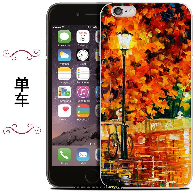 Coque iPhone Se 2020 Téléphone Portable Sac Silicone Protection Peinture À L'huile En Ligne