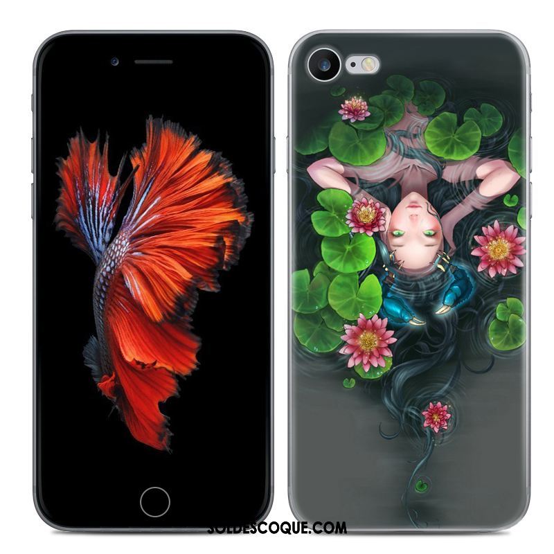 Coque iPhone Se 2020 Étui Constellation Téléphone Portable Fluide Doux Peinture Housse En Vente
