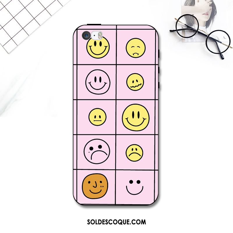 Coque iPhone Se Créatif Fluide Doux Silicone Tendance Gaufrage En Vente