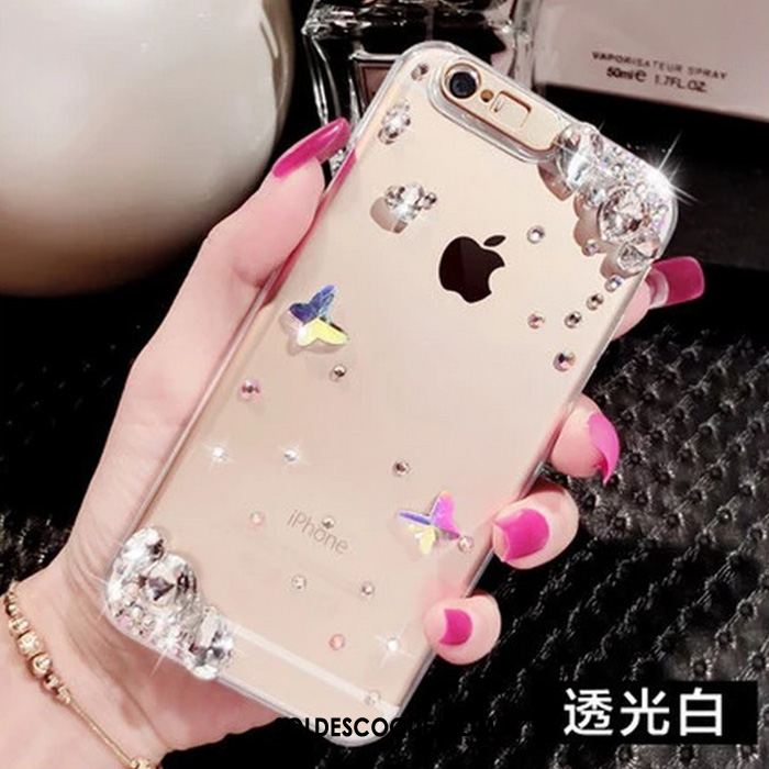 Coque iPhone Se Luxe Téléphone Portable Transparent Créatif Strass Soldes