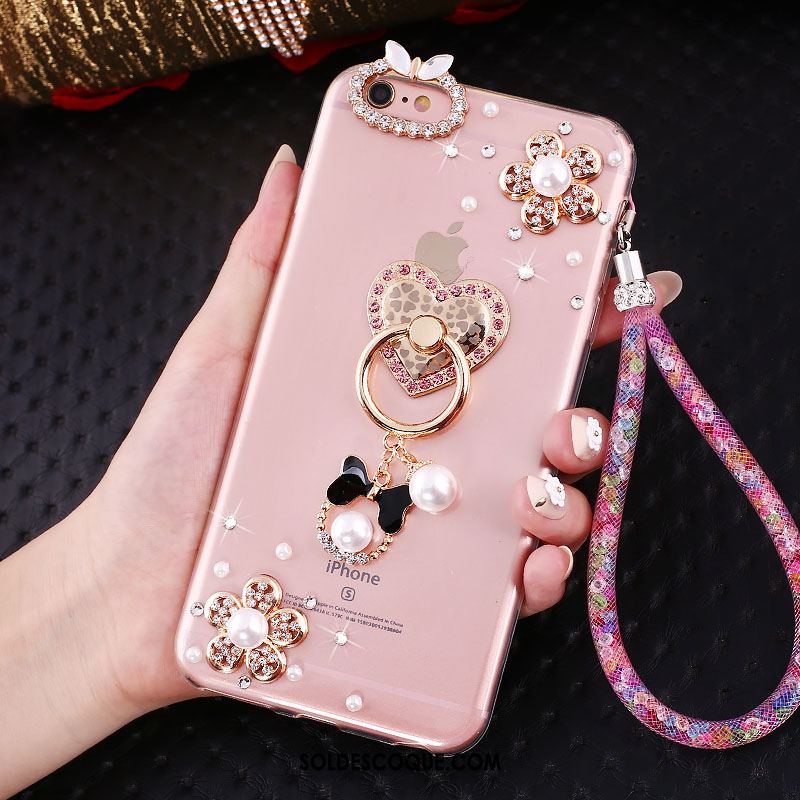 Coque iPhone Se Silicone Strass Incassable Protection Fluide Doux En Ligne