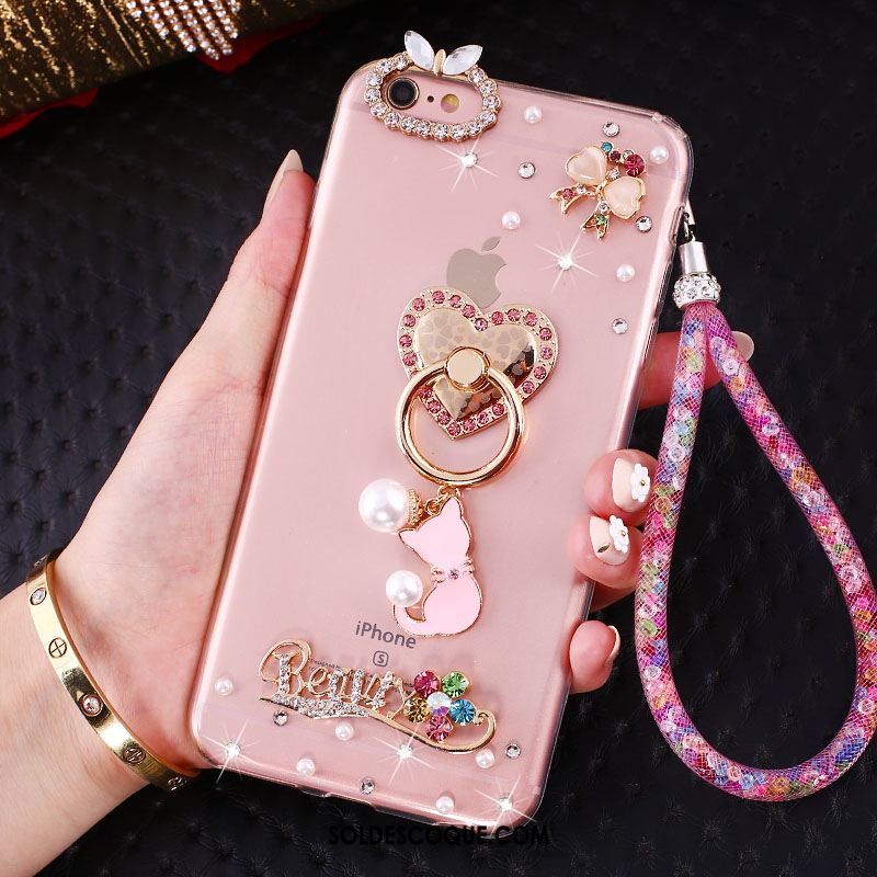 Coque iPhone Se Silicone Strass Incassable Protection Fluide Doux En Ligne