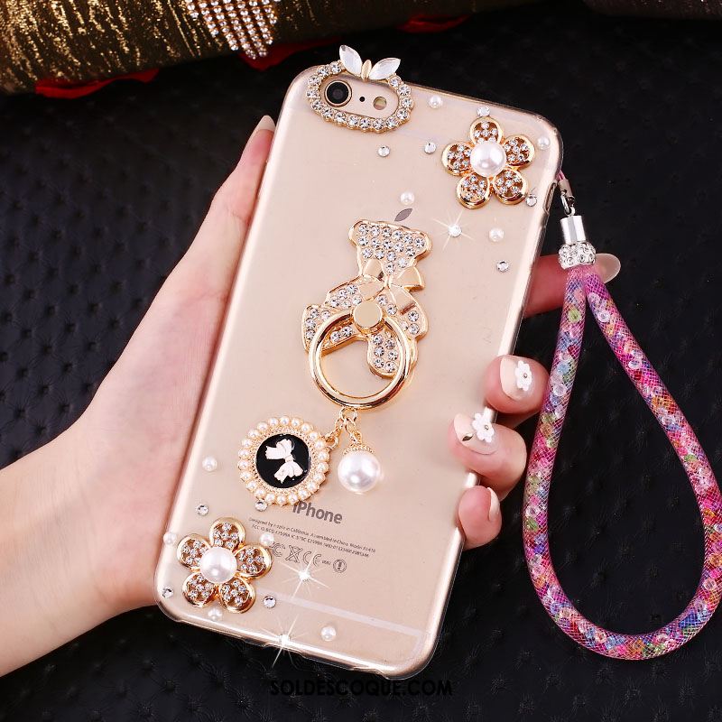 Coque iPhone Se Silicone Strass Incassable Protection Fluide Doux En Ligne