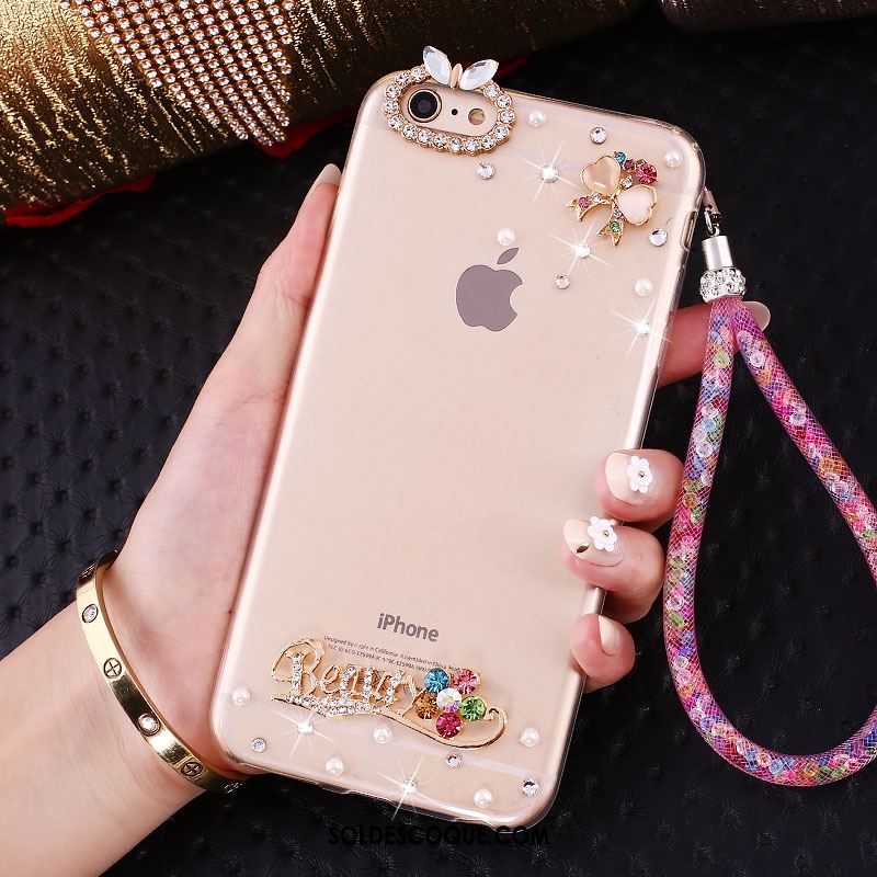 Coque iPhone Se Silicone Strass Incassable Protection Fluide Doux En Ligne