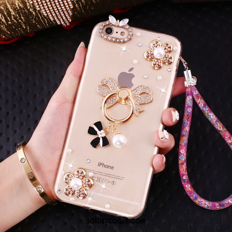 Coque iPhone Se Silicone Strass Incassable Protection Fluide Doux En Ligne