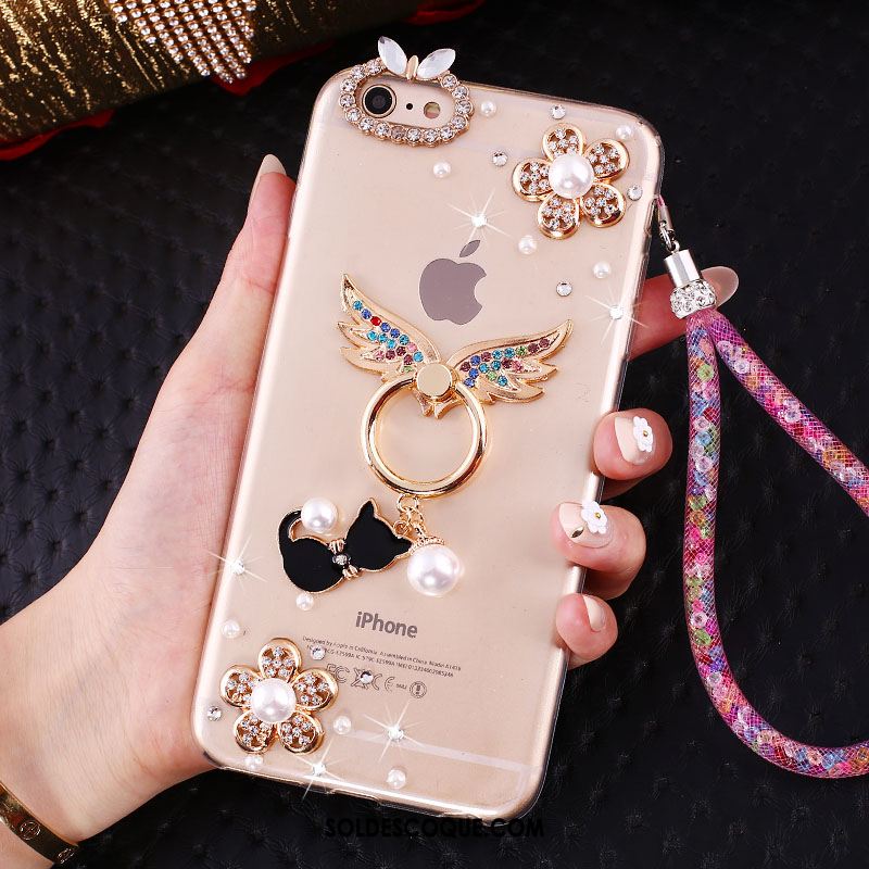 Coque iPhone Se Silicone Strass Incassable Protection Fluide Doux En Ligne