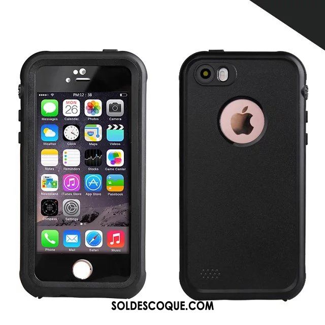 Coque iPhone Se Trois Défenses Téléphone Portable Incassable Blanc Imperméable Pas Cher