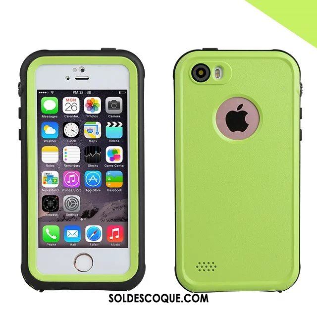 Coque iPhone Se Trois Défenses Téléphone Portable Incassable Blanc Imperméable Pas Cher