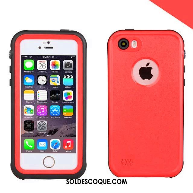 Coque iPhone Se Trois Défenses Téléphone Portable Incassable Blanc Imperméable Pas Cher