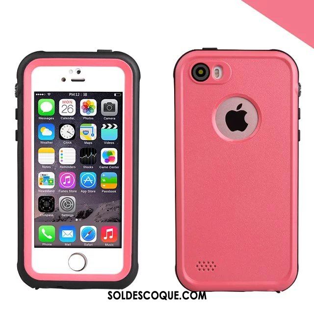 Coque iPhone Se Trois Défenses Téléphone Portable Incassable Blanc Imperméable Pas Cher