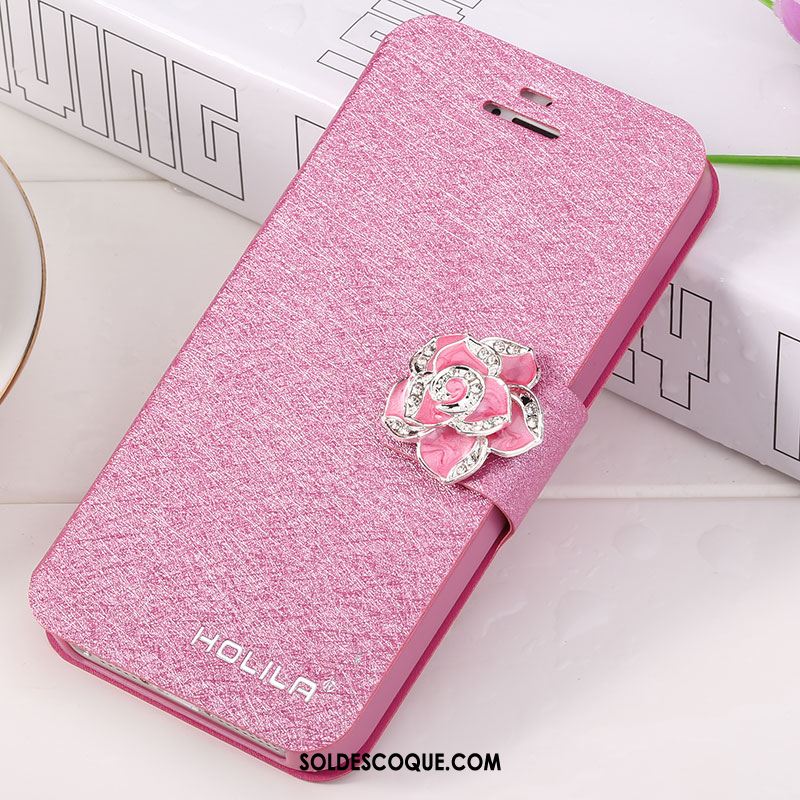 Coque iPhone Se Téléphone Portable Rose Protection Étui En Cuir Tendance Housse En Ligne