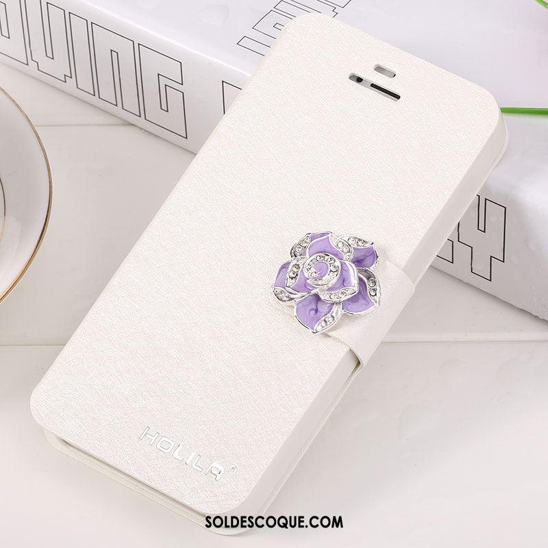 Coque iPhone Se Téléphone Portable Rose Protection Étui En Cuir Tendance Housse En Ligne