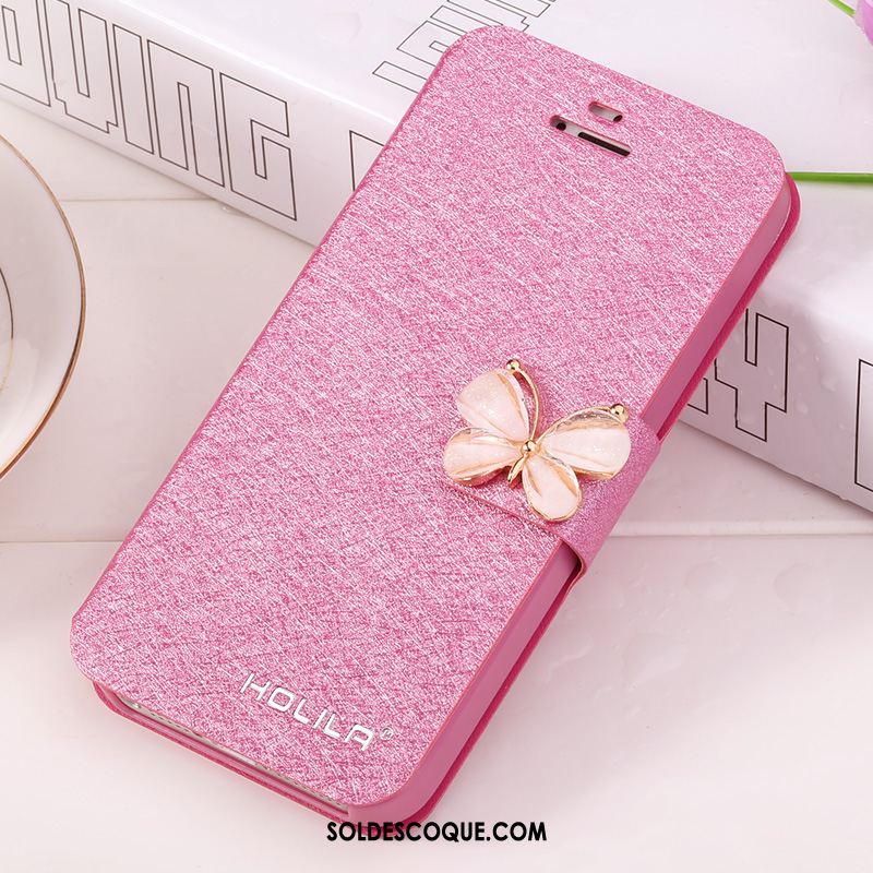 Coque iPhone Se Téléphone Portable Rose Protection Étui En Cuir Tendance Housse En Ligne