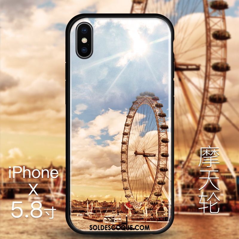 Coque iPhone X Amoureux Blanc Tout Compris Nouveau Verre Soldes