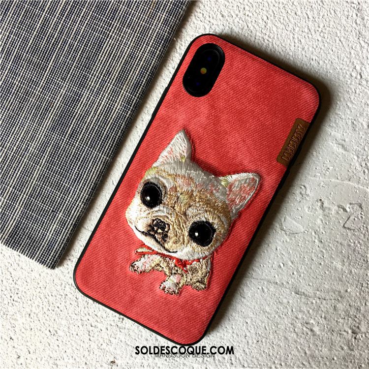 Coque iPhone X Amoureux Téléphone Portable Incassable Broderie Tout Compris Housse En Vente