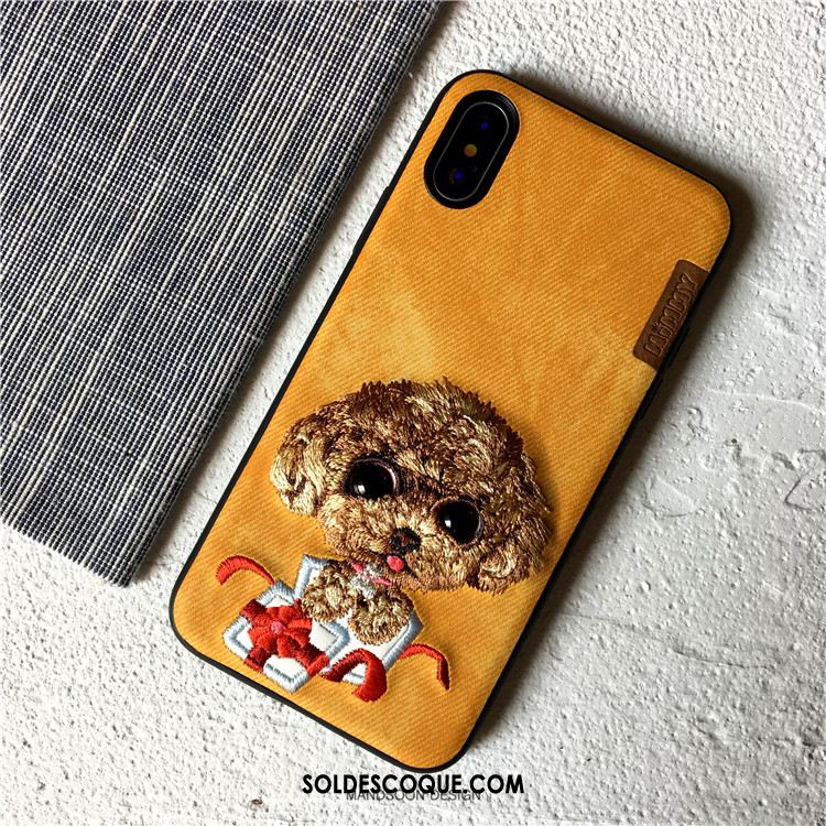 Coque iPhone X Amoureux Téléphone Portable Incassable Broderie Tout Compris Housse En Vente