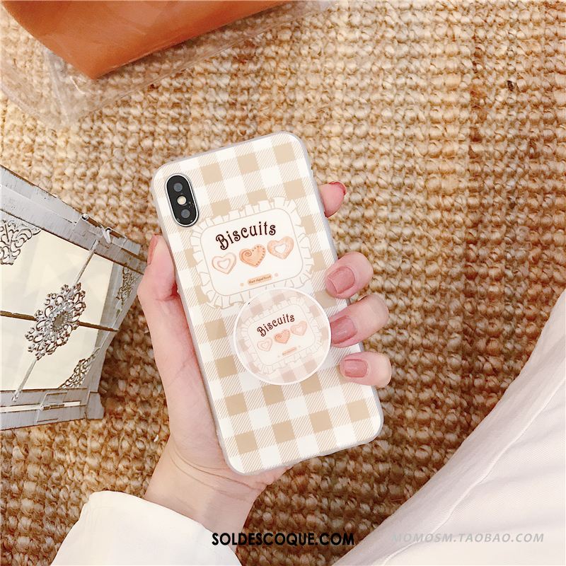 Coque iPhone X Art Vent Plaid Silicone Téléphone Portable En Vente