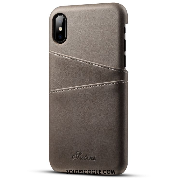 Coque iPhone X Carte Rouge Téléphone Portable Protection Étui Soldes