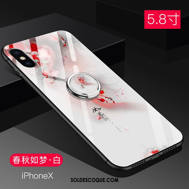 Coque iPhone X Charmant Net Rouge Amoureux Incassable Silicone En Ligne