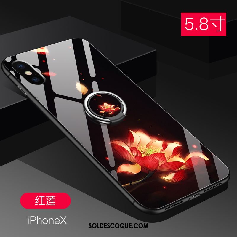 Coque iPhone X Charmant Net Rouge Amoureux Incassable Silicone En Ligne