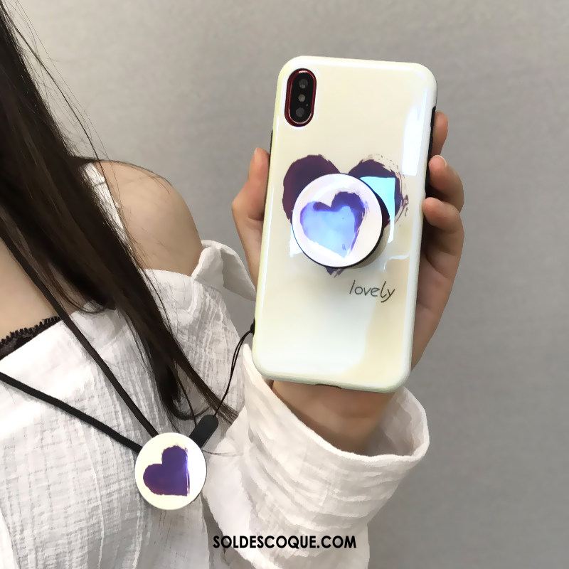 Coque iPhone X Cou Suspendu Personnalité Ballon Amour Support Soldes