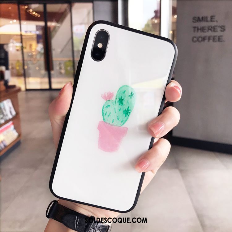 Coque iPhone X Frais Fluide Doux Petit Verre Créatif France