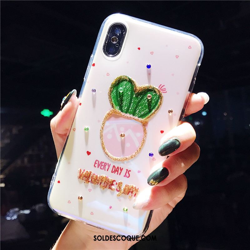 Coque iPhone X Gaufrage Téléphone Portable Charmant Tout Compris Fluide Doux Soldes