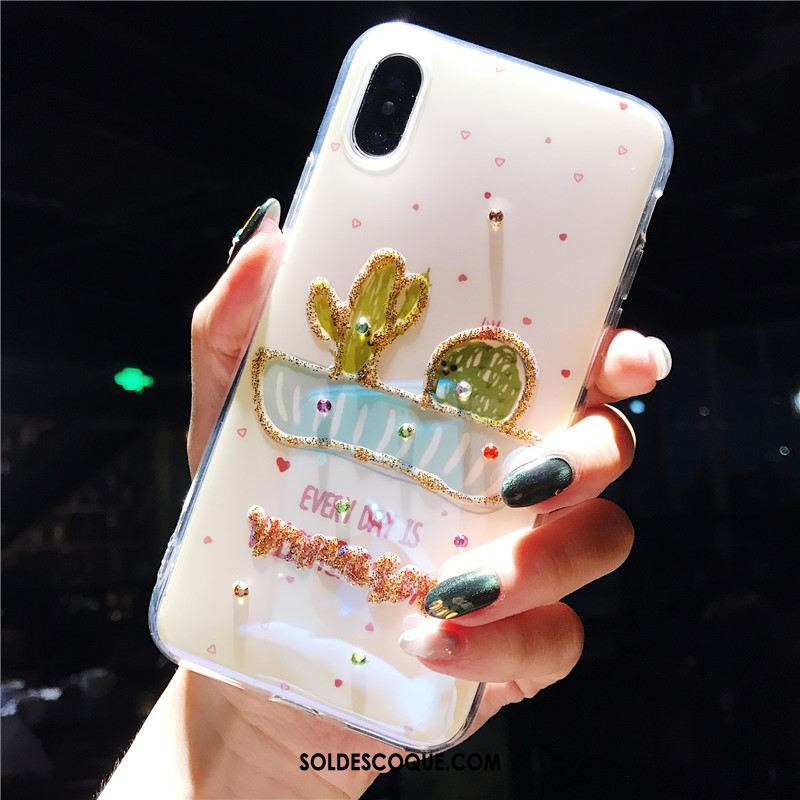 Coque iPhone X Gaufrage Téléphone Portable Charmant Tout Compris Fluide Doux Soldes