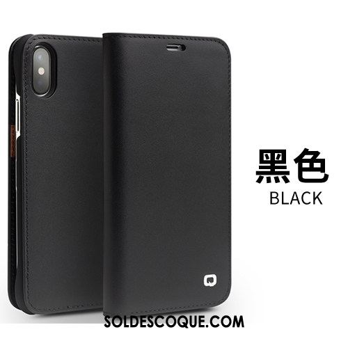 Coque iPhone X Incassable Téléphone Portable Étui Carte Étui En Cuir Soldes