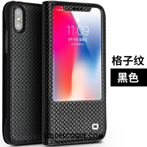 Coque iPhone X Incassable Téléphone Portable Étui Carte Étui En Cuir Soldes