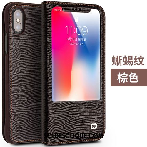 Coque iPhone X Incassable Téléphone Portable Étui Carte Étui En Cuir Soldes