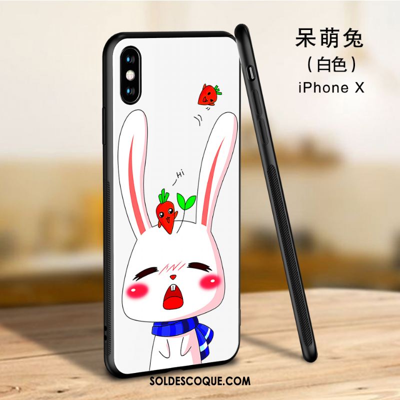 Coque iPhone X Marque De Tendance Téléphone Portable Silicone Verre Incassable France