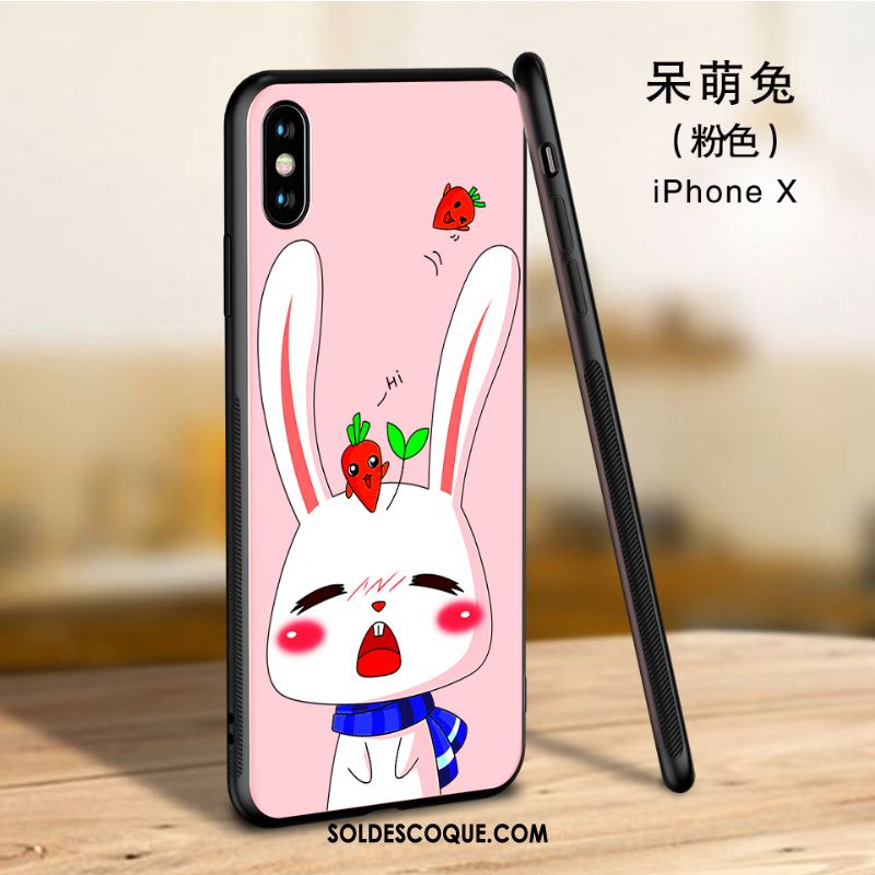 Coque iPhone X Marque De Tendance Téléphone Portable Silicone Verre Incassable France