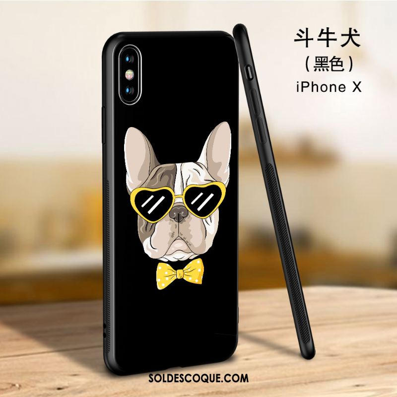 Coque iPhone X Marque De Tendance Téléphone Portable Silicone Verre Incassable France