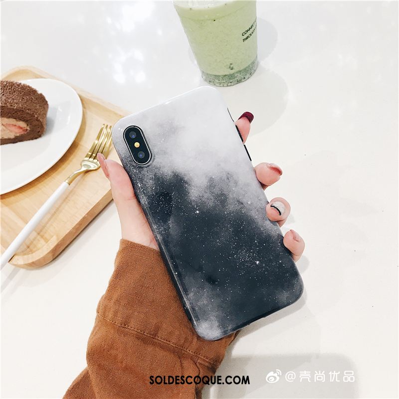 Coque iPhone X Mode Bleu Vent Ciel Étoilé Téléphone Portable Soldes