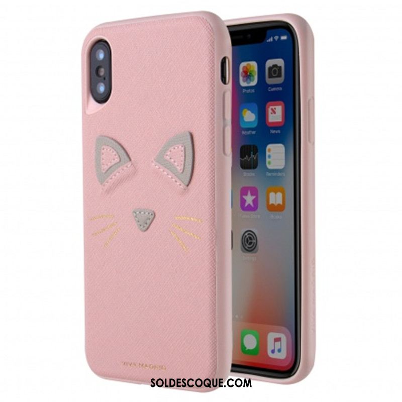 Coque iPhone X Nouveau Lapin Cuir Incassable Téléphone Portable Soldes