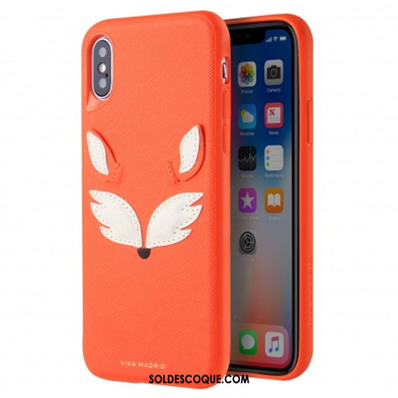 Coque iPhone X Nouveau Lapin Cuir Incassable Téléphone Portable Soldes